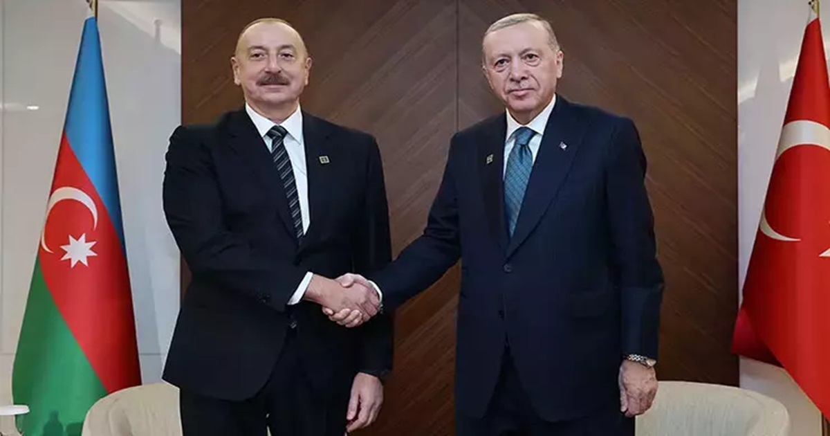 CUMHURBAŞKANI ERDOĞAN, ALİYEV İLE GÖRÜŞTÜ