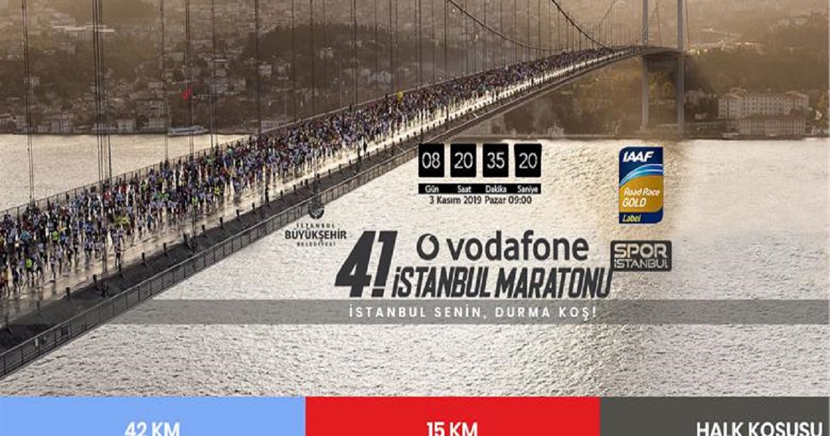 41. VODAFONE İSTANBUL MARATONU BAŞLADI