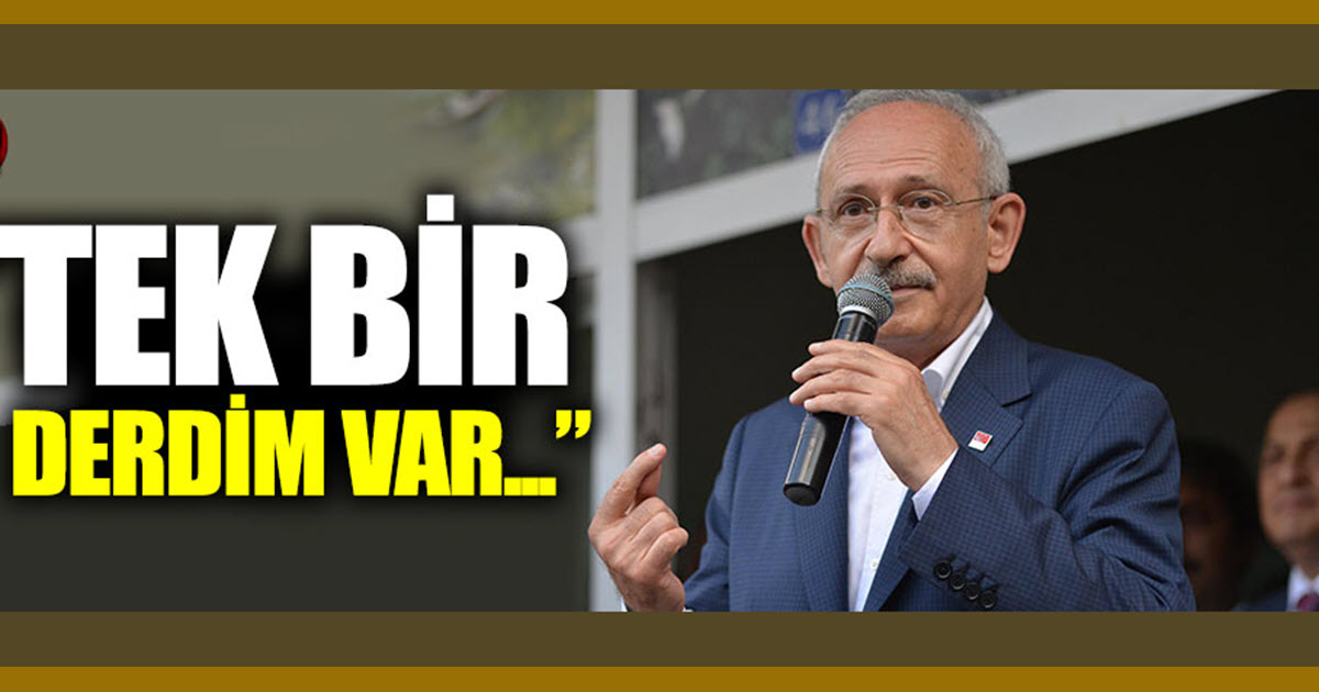 TEK BİR DERDİM VAR!