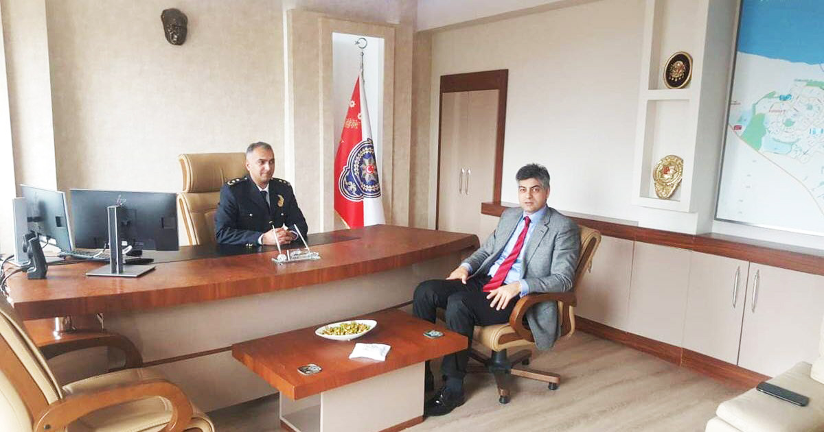 TÜRK POLİS TEŞKİLATININ KURULUŞUNUN 174.YIL DÖNÜMÜNDE ŞİLE KAYMAKAMI MERKEZ KARAKOLU'NU ZİYARET ETTİ