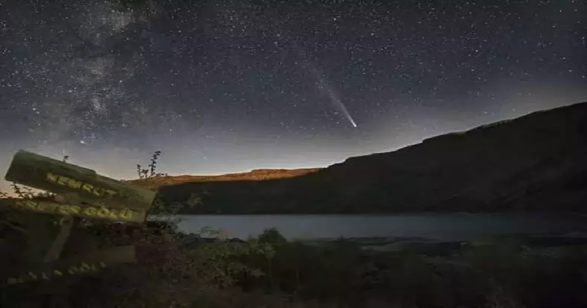 NEMRUT GÖLÜ’NDE ATLAS KUYRUKLU YILDIZI GÖRÜNTÜLENDİ