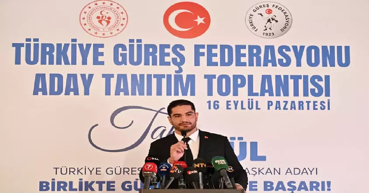 TAHA AKGÜL GÜREŞ FEDERASYONU BAŞKANLIĞINA ADAYLIĞINI AÇIKLADI